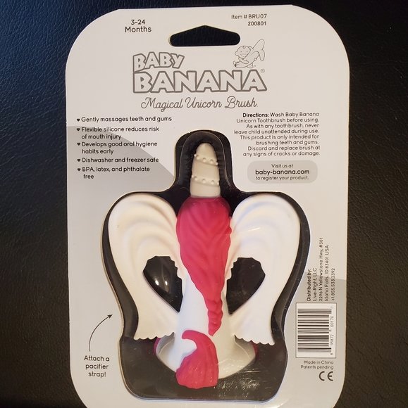 Baby Banana Magical Unicorn Training Toothbrush - Picture 2 of 5